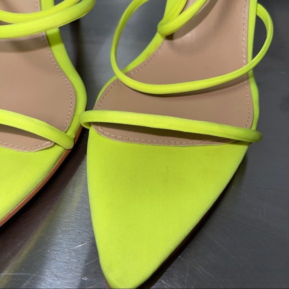 COPY - Women's Strappy Pointy Toe High Heel Sandal -Neon - Picture 8 of 10